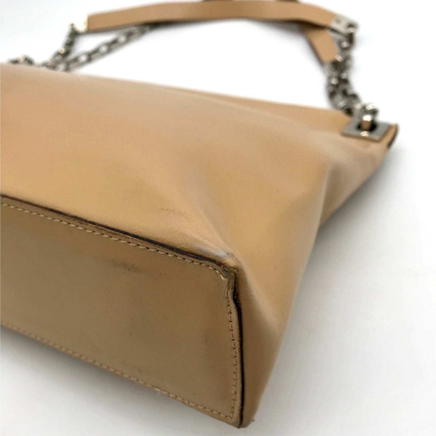 Barbara Milano Tan Leather Shoulder Bag