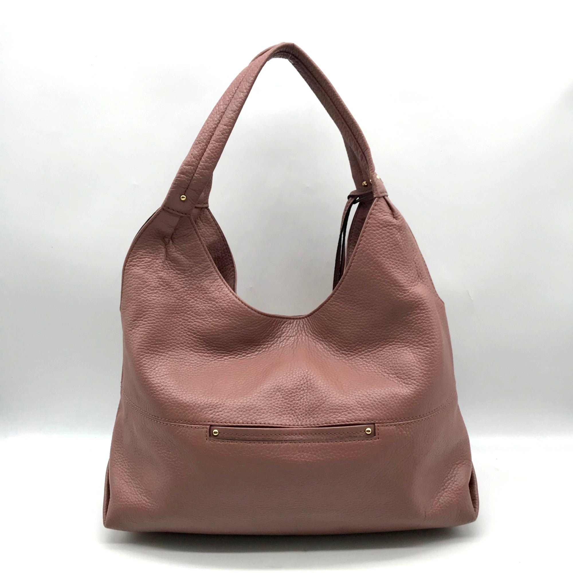 Michael Kors Mauve Pebbled Leather Austin Hobo Bag