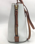 Dooney & Bourke White Leather Morgan Satchel Bag