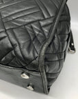 Michael Kors Black Quilted Leather Kathy Shoulder Bag