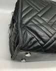Michael Kors Black Quilted Leather Kathy Shoulder Bag