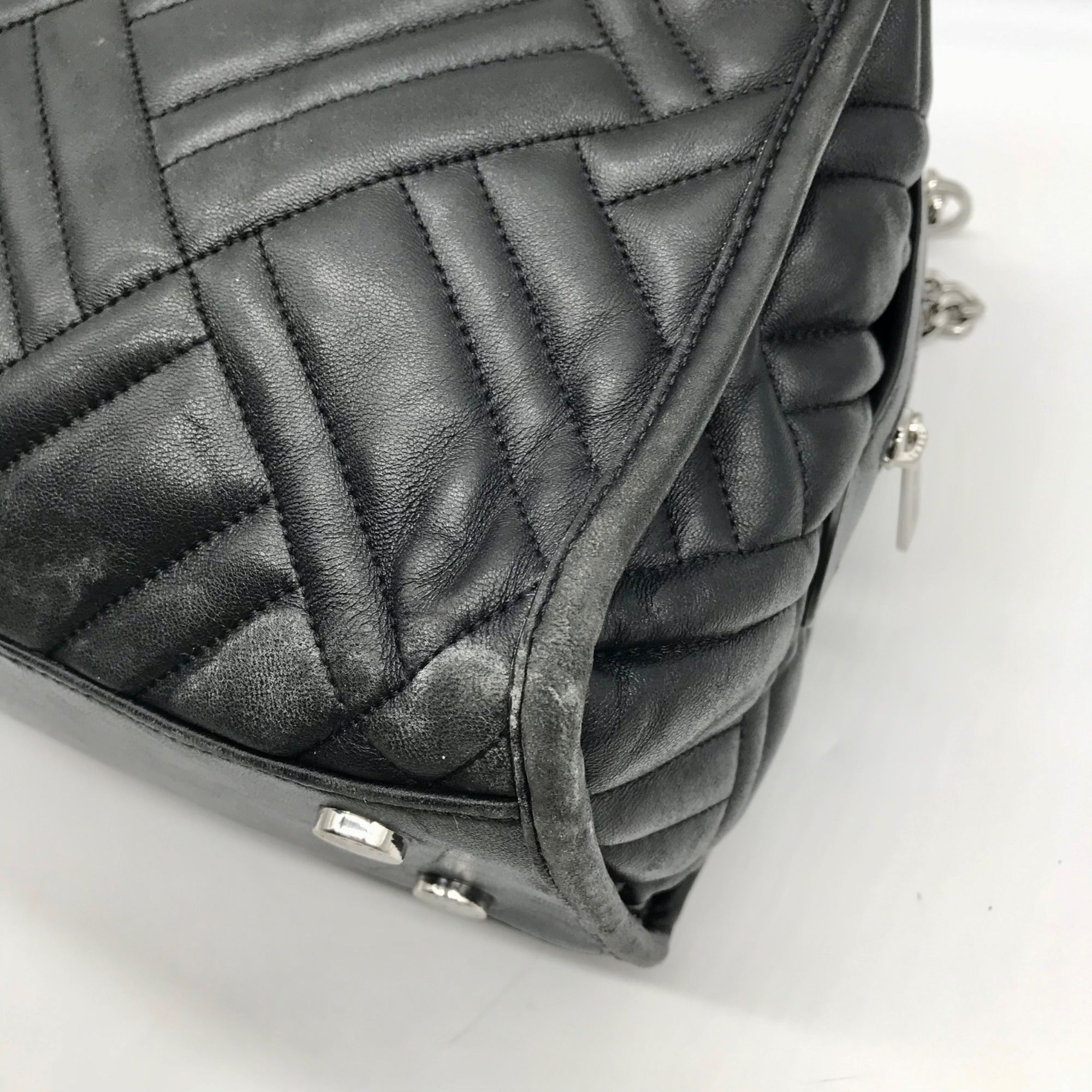 Michael Kors Black Quilted Leather Kathy Shoulder Bag