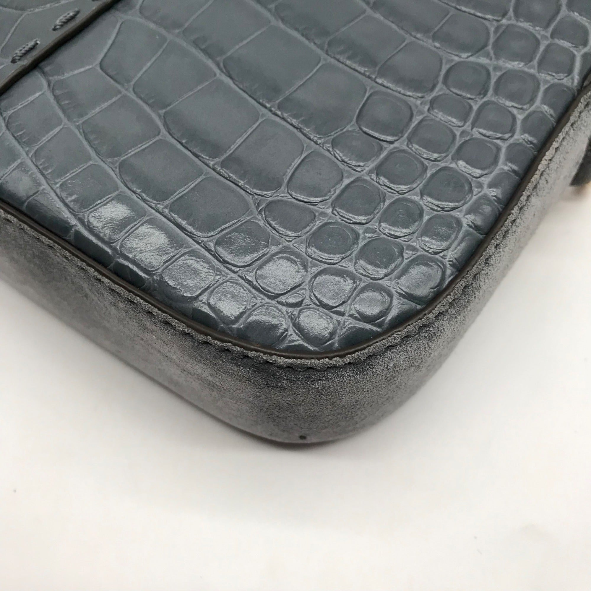 Tory Burch Bluestone Leather Mcgraw Embossed Camera Bag