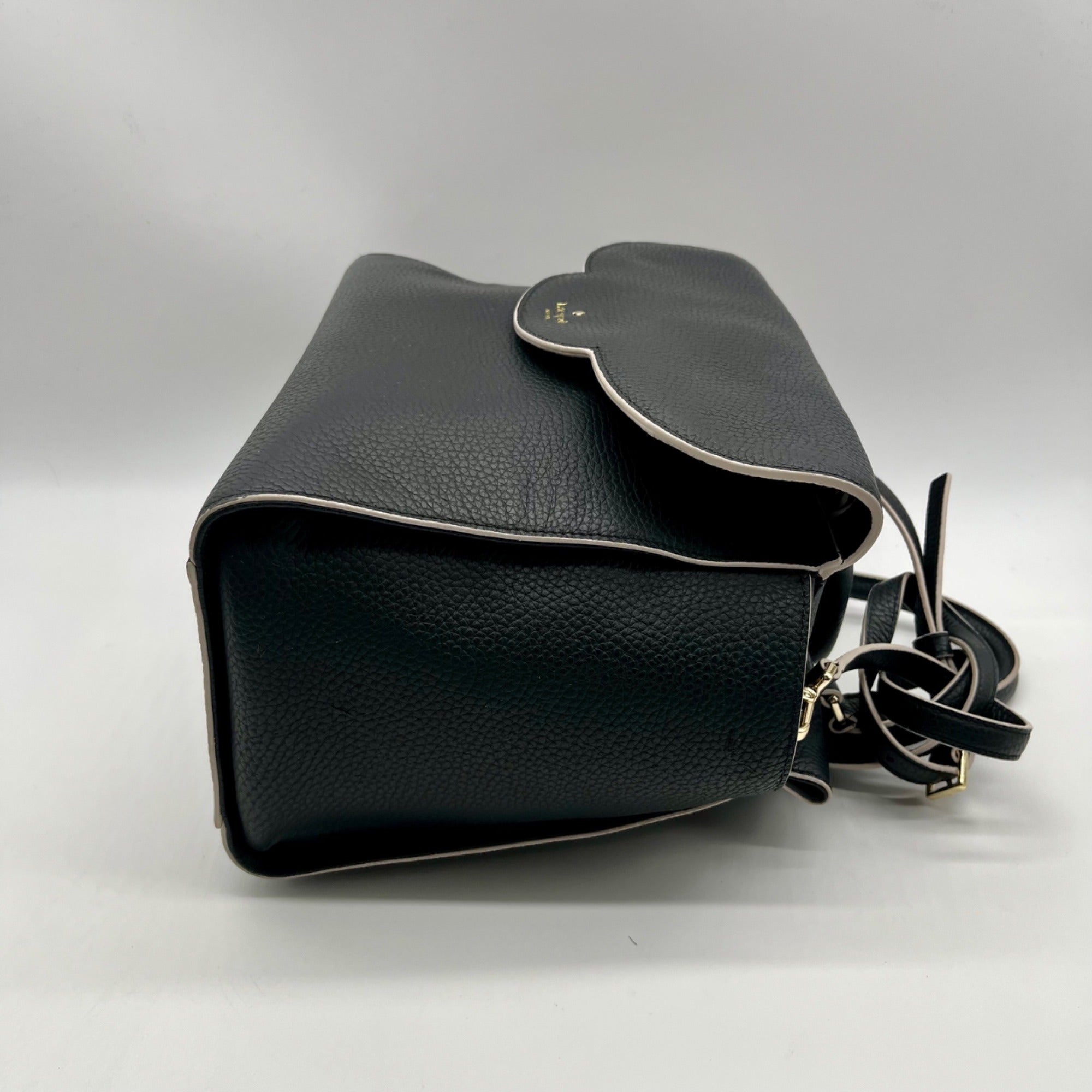 Kate Spade Black Pebbled Leather Satchel Bag