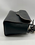 Kate Spade Black Pebbled Leather Satchel Bag