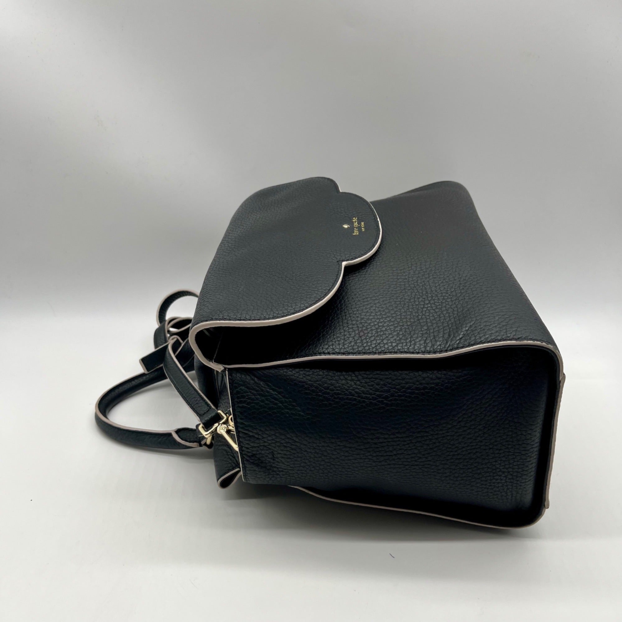 Kate Spade Black Pebbled Leather Satchel Bag