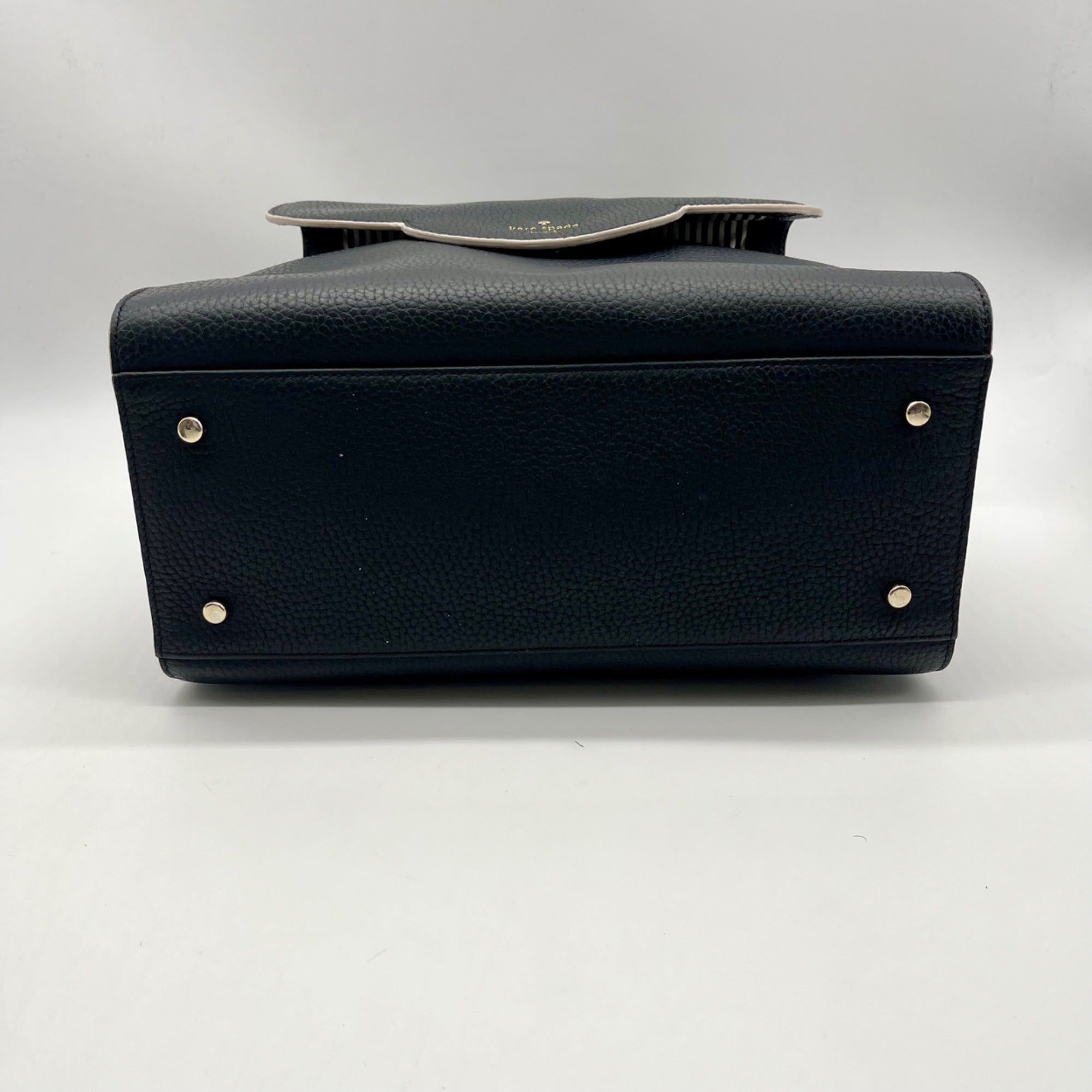 Kate Spade Black Pebbled Leather Satchel Bag