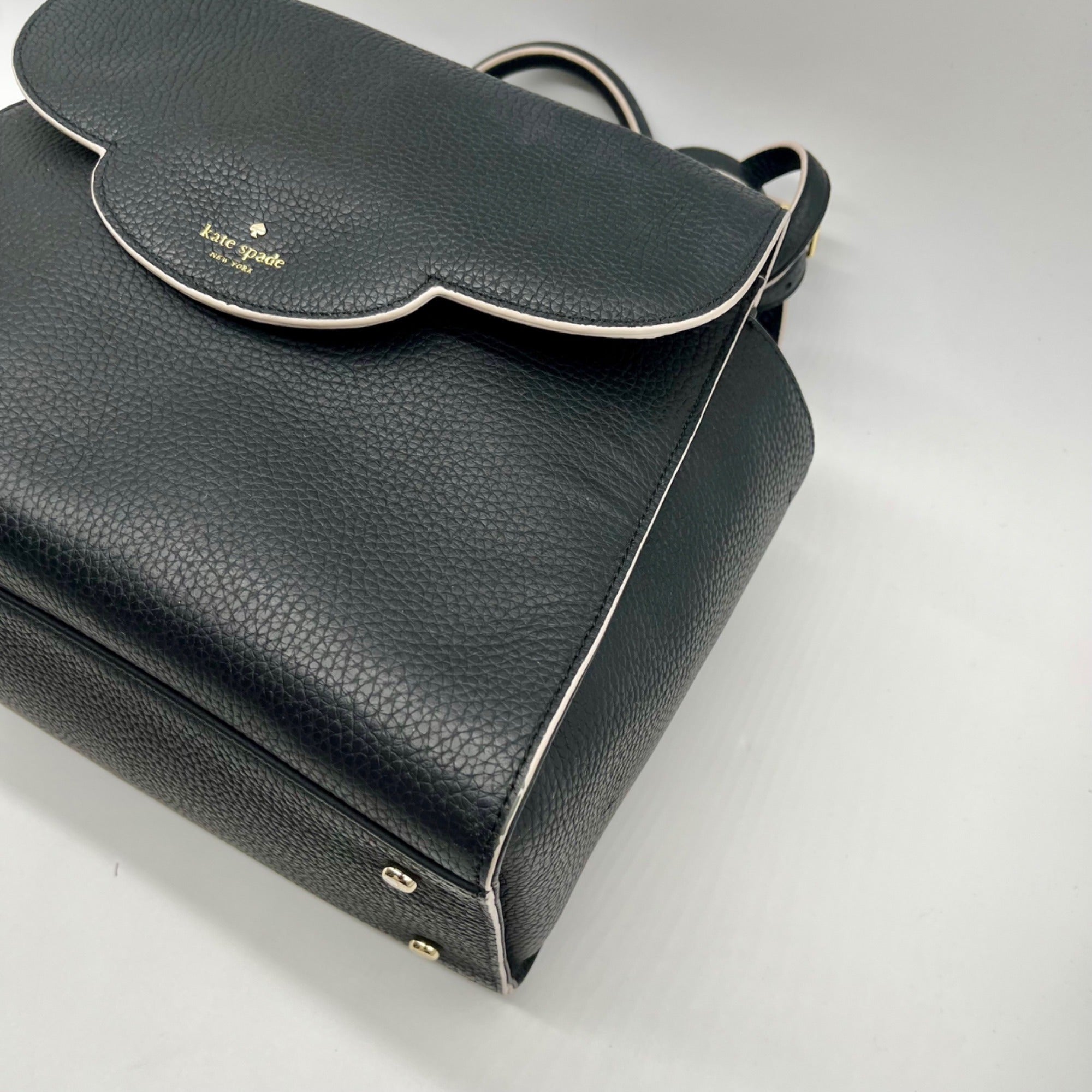 Kate Spade Black Pebbled Leather Satchel Bag