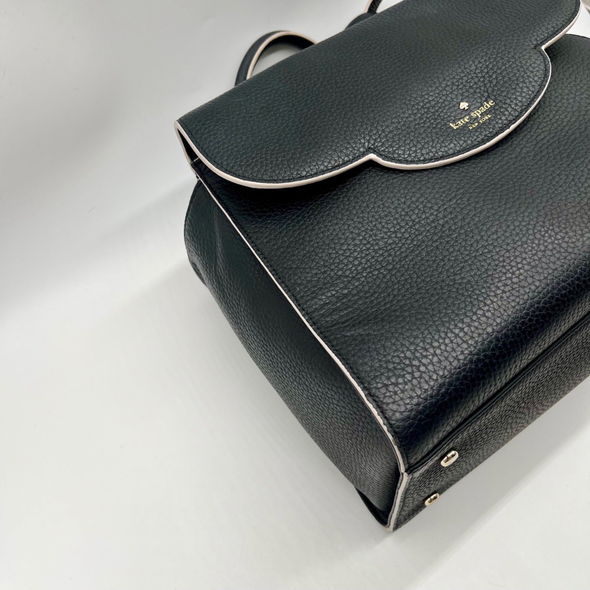 Kate Spade Black Pebbled Leather Satchel Bag