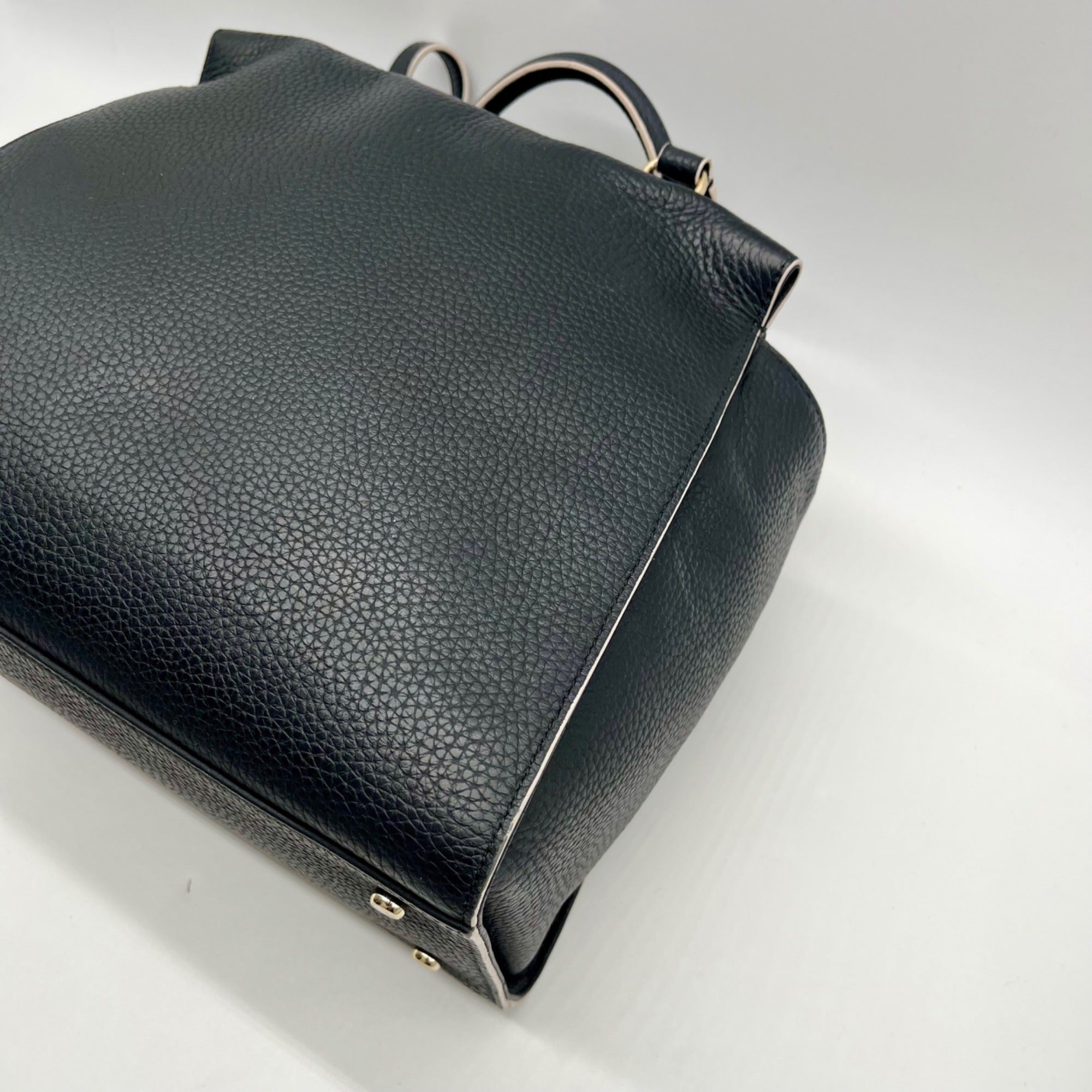 Kate Spade Black Pebbled Leather Satchel Bag