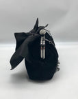 Neiman Marcus Black Velvet Bow Clutch