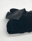 Neiman Marcus Black Velvet Bow Clutch