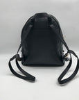 Michael Kors Black Leather Rhea Zip Backpack