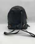 Michael Kors Black Leather Rhea Zip Backpack