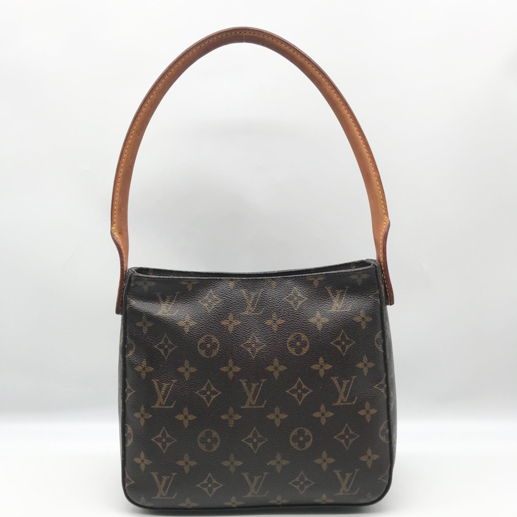 Louis Vuitton Dark Brown Monogram Canvas Looping MM Shoulder Bag