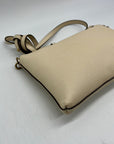 Tory Burch Cream Pebbled Leather Kira Crossbody Bag