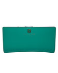 Kate Spade Teal Leather Charlotte Terrace Stacy Slim Wallet