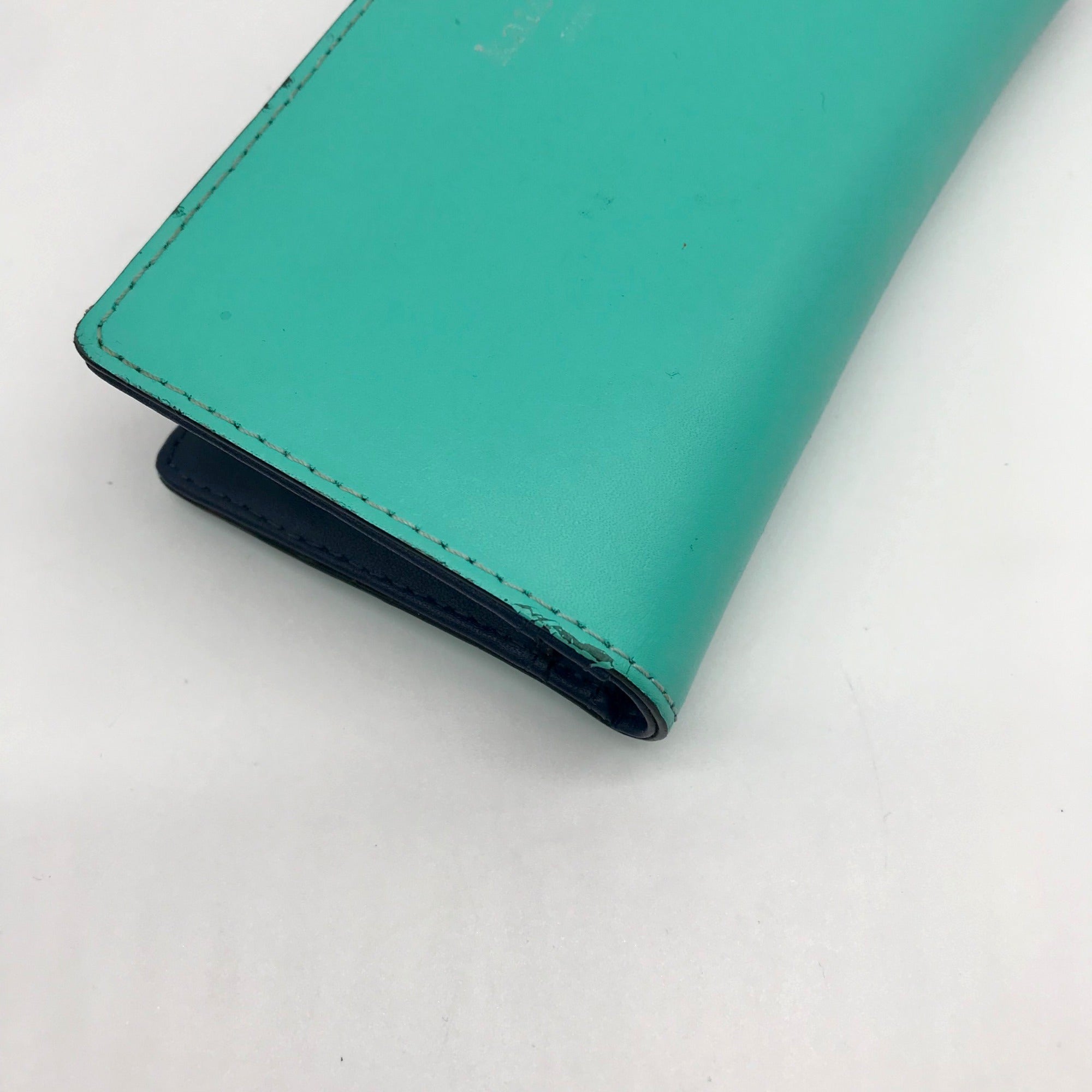 Kate Spade Teal Leather Charlotte Terrace Stacy Slim Wallet