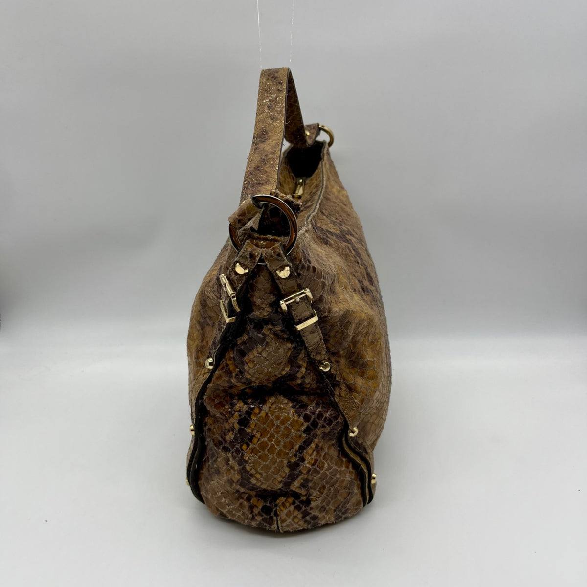 Michael Kors Snakeskin Embossed Shoulder Bag