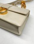 Christian Dior Chalk Leather 30 Montaigne East West Shoulder Bag