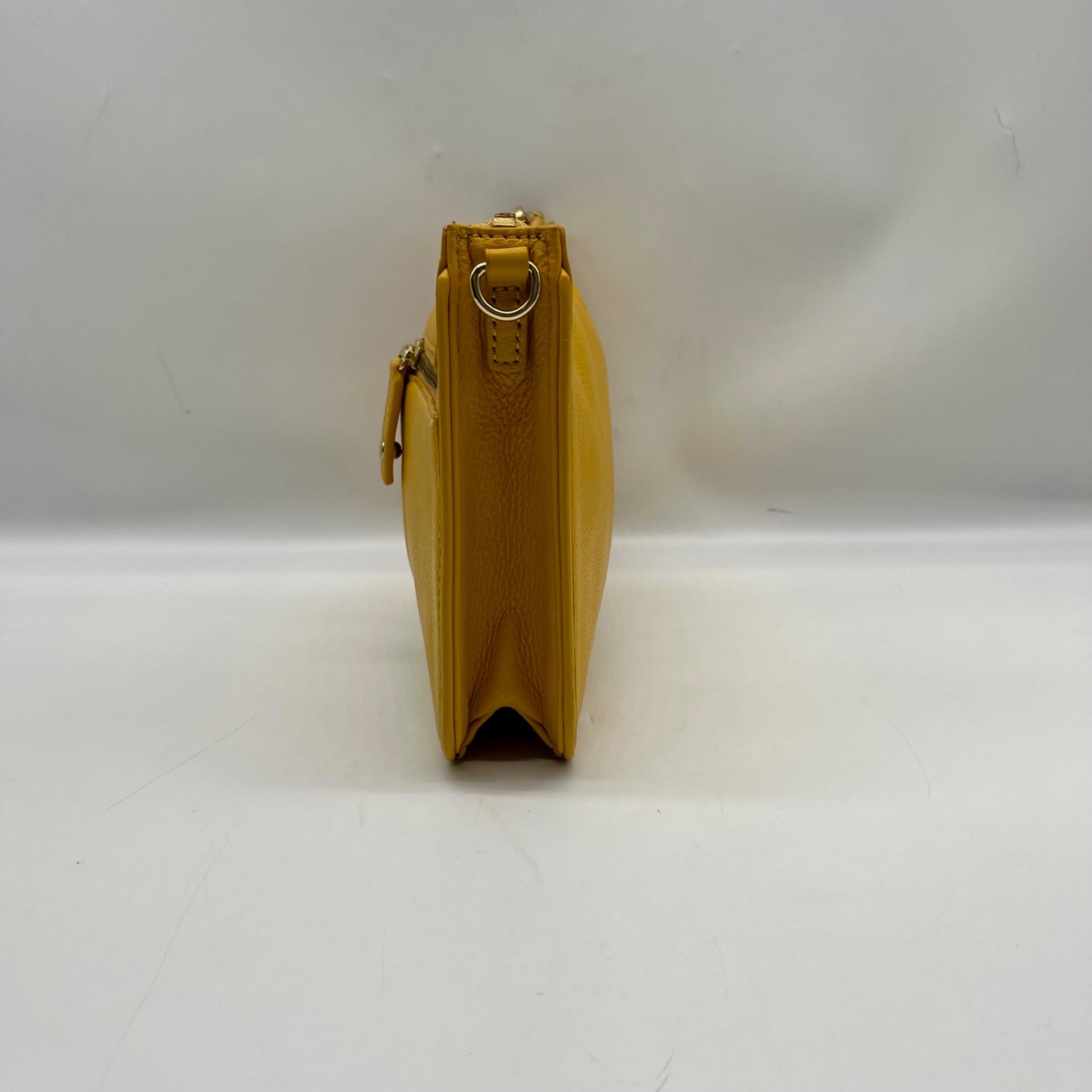 Talbots Yellow Leather Crossbody Bag