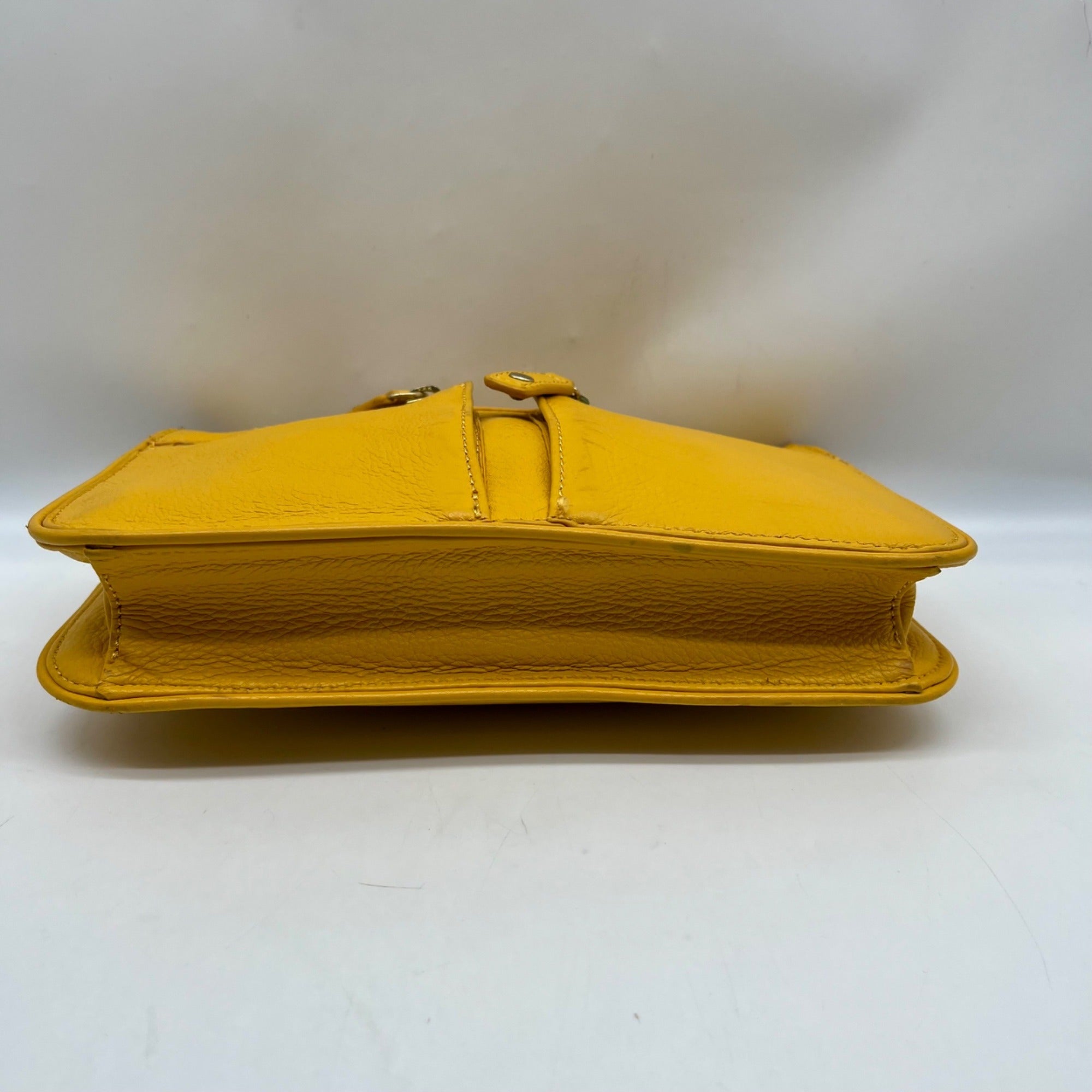 Talbots Yellow Leather Crossbody Bag