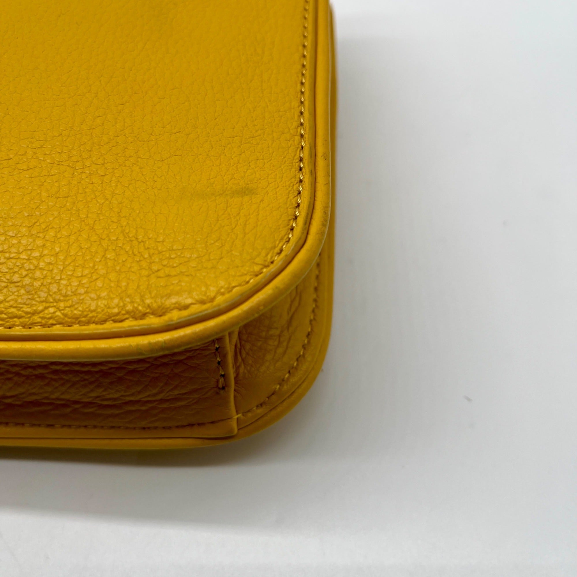 Talbots Yellow Leather Crossbody Bag