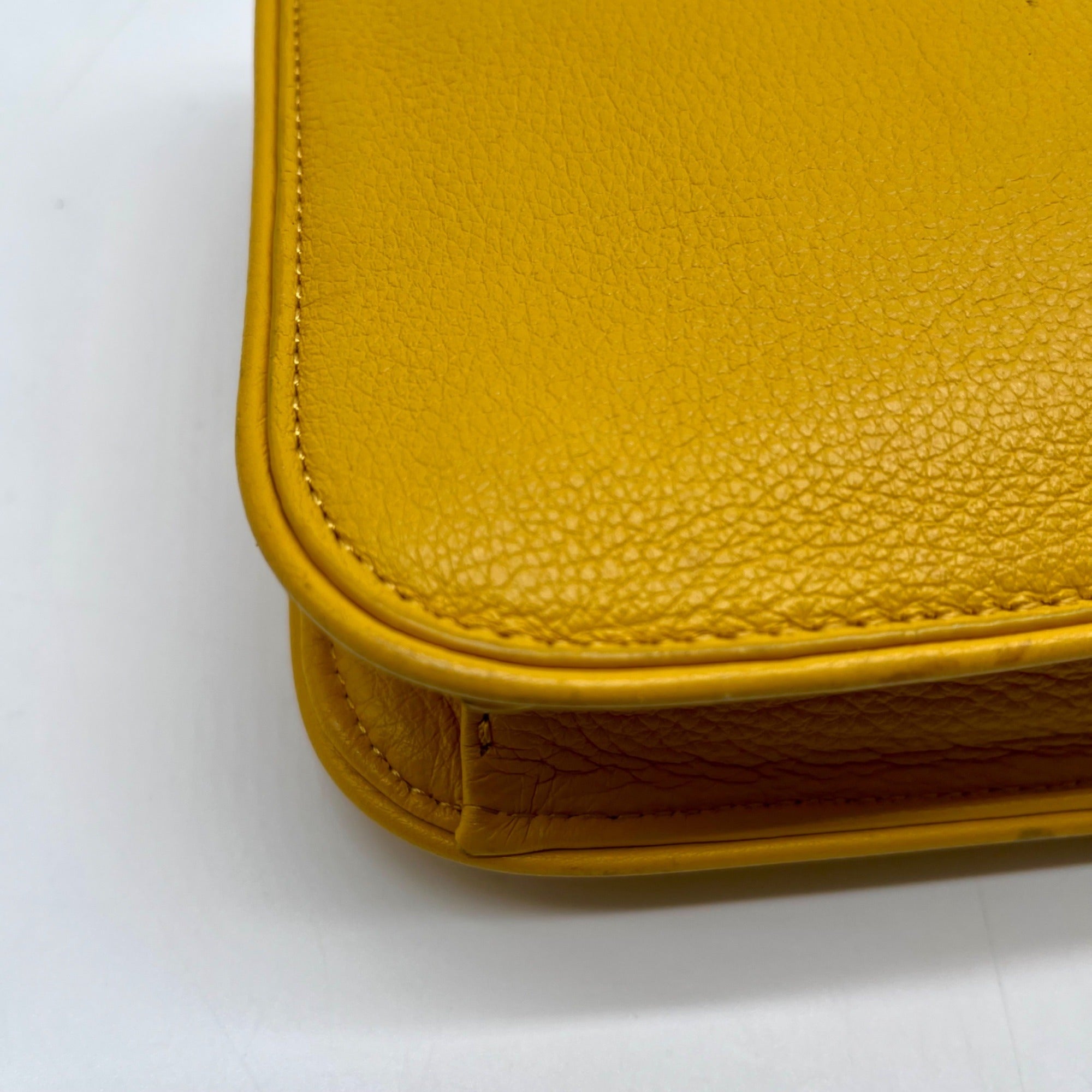 Talbots Yellow Leather Crossbody Bag