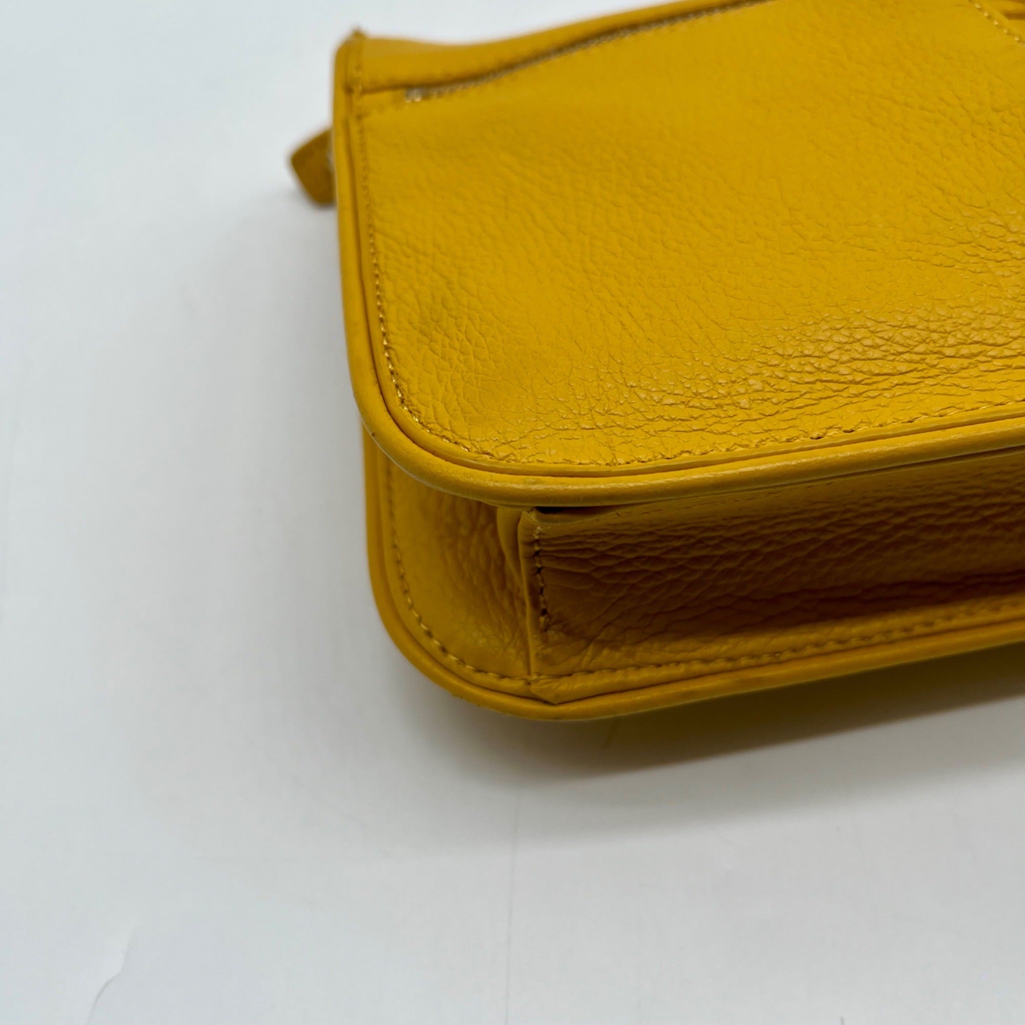 Talbots Yellow Leather Crossbody Bag