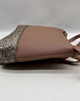 Kate Spade Brown Leather Flash Glitter Crossbody Bag
