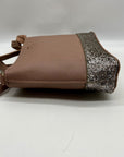 Kate Spade Brown Leather Flash Glitter Crossbody Bag