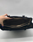 Kate Spade Black Crock-Embossed Patent Leather Shoulder Bag