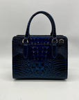 Brahmin Blue Leather Caim Melbourn Satchel bag