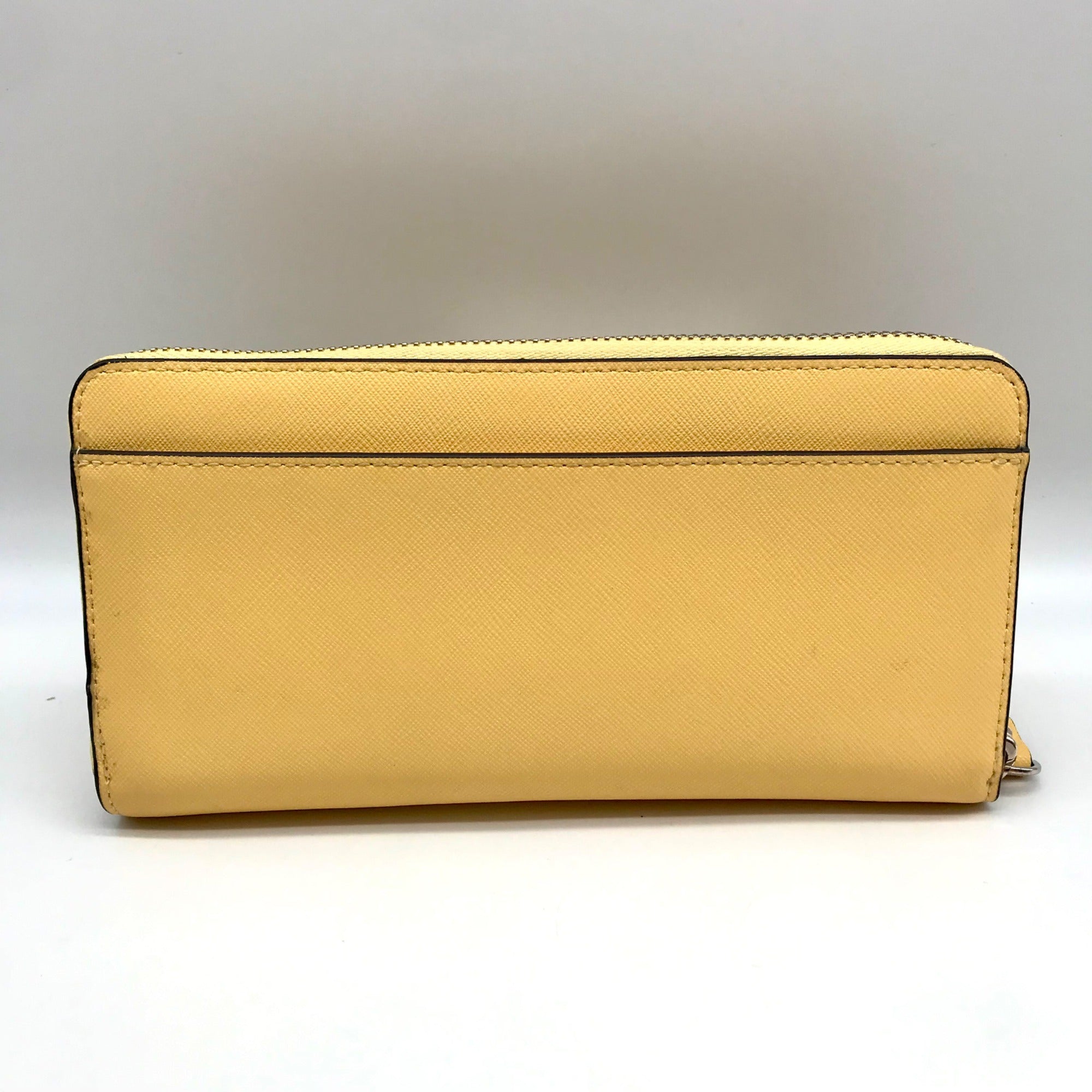 Kate Spade Yellow Saffiano Leather Marlee Continental Wallet