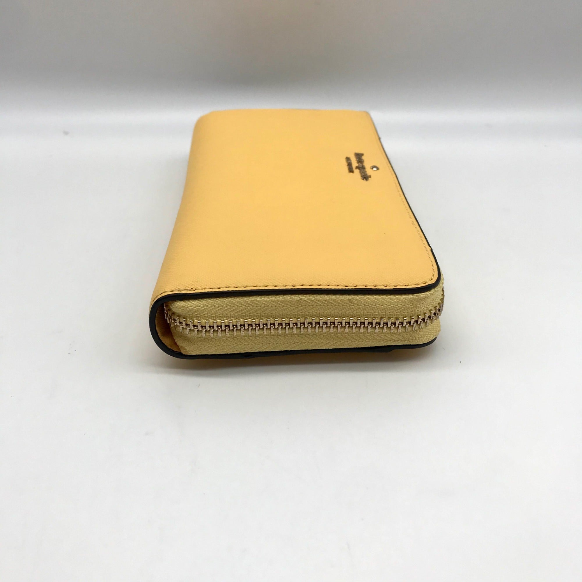 Kate Spade Yellow Saffiano Leather Marlee Continental Wallet