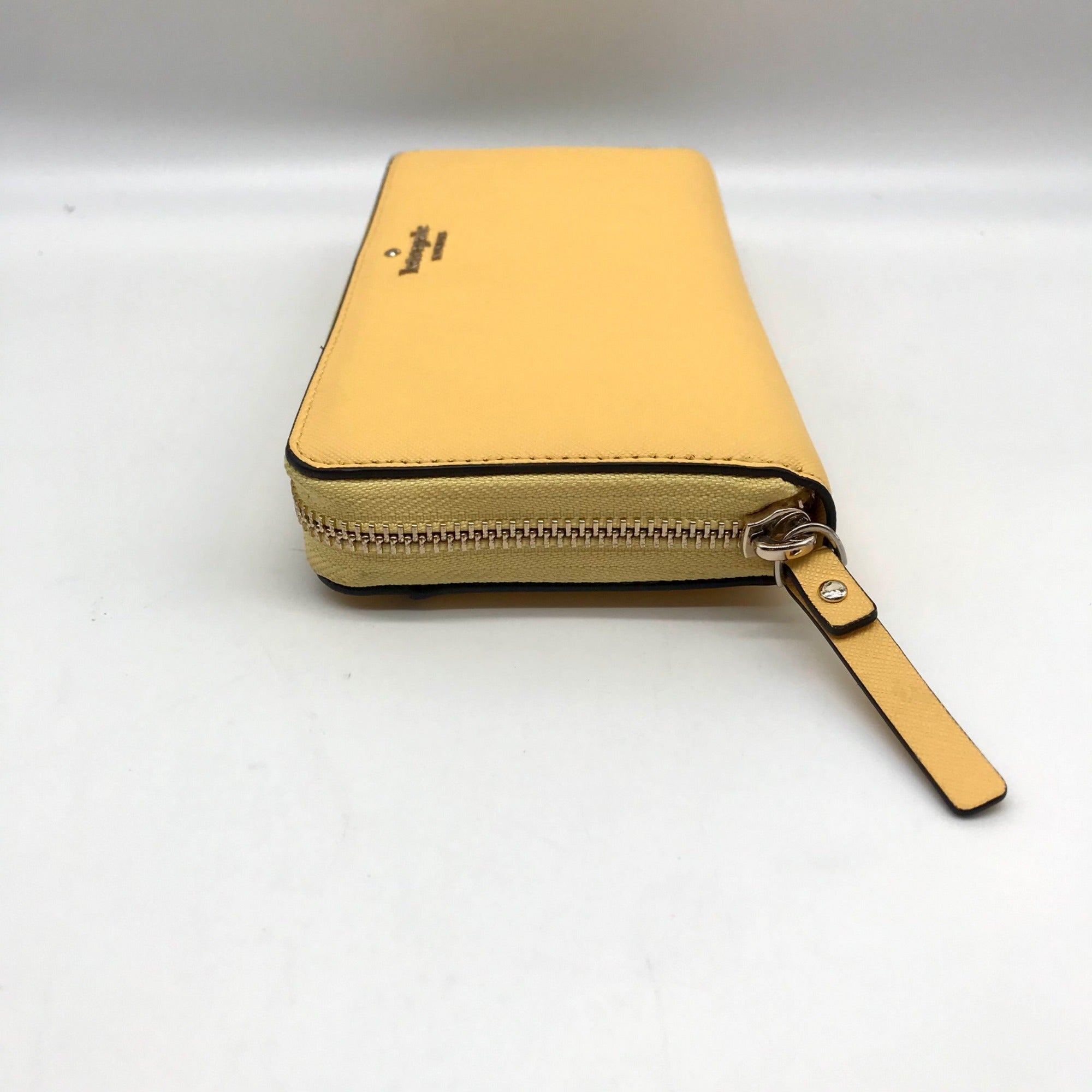 Kate Spade Yellow Saffiano Leather Marlee Continental Wallet