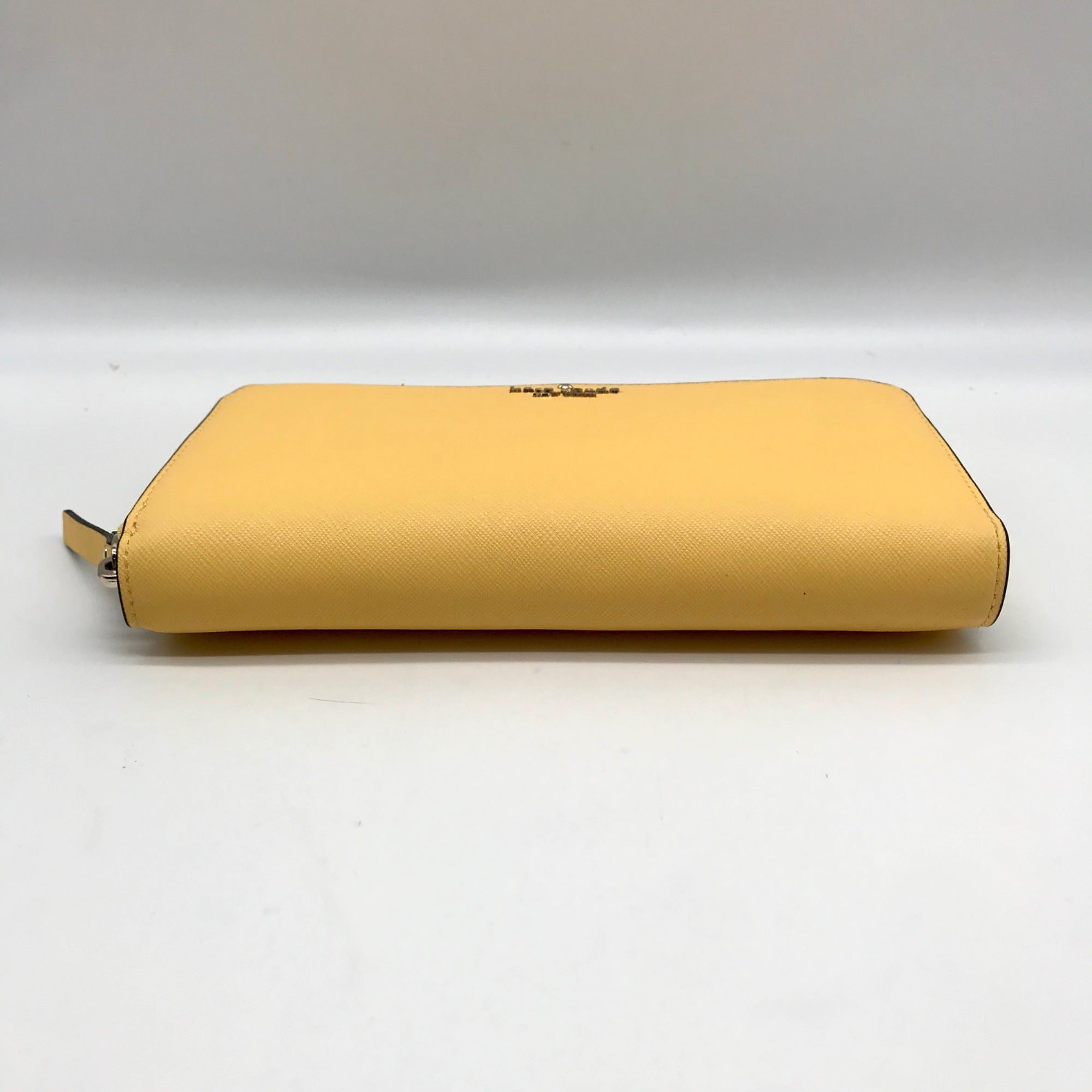 Kate Spade Yellow Saffiano Leather Marlee Continental Wallet