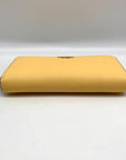 Kate Spade Yellow Saffiano Leather Marlee Continental Wallet