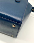 Kate Spade Navy Leather Jeanne Small Satchel