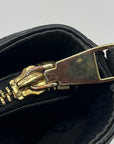 Tory Burch Black Pebbled Leather Carter Chain Tote Bag