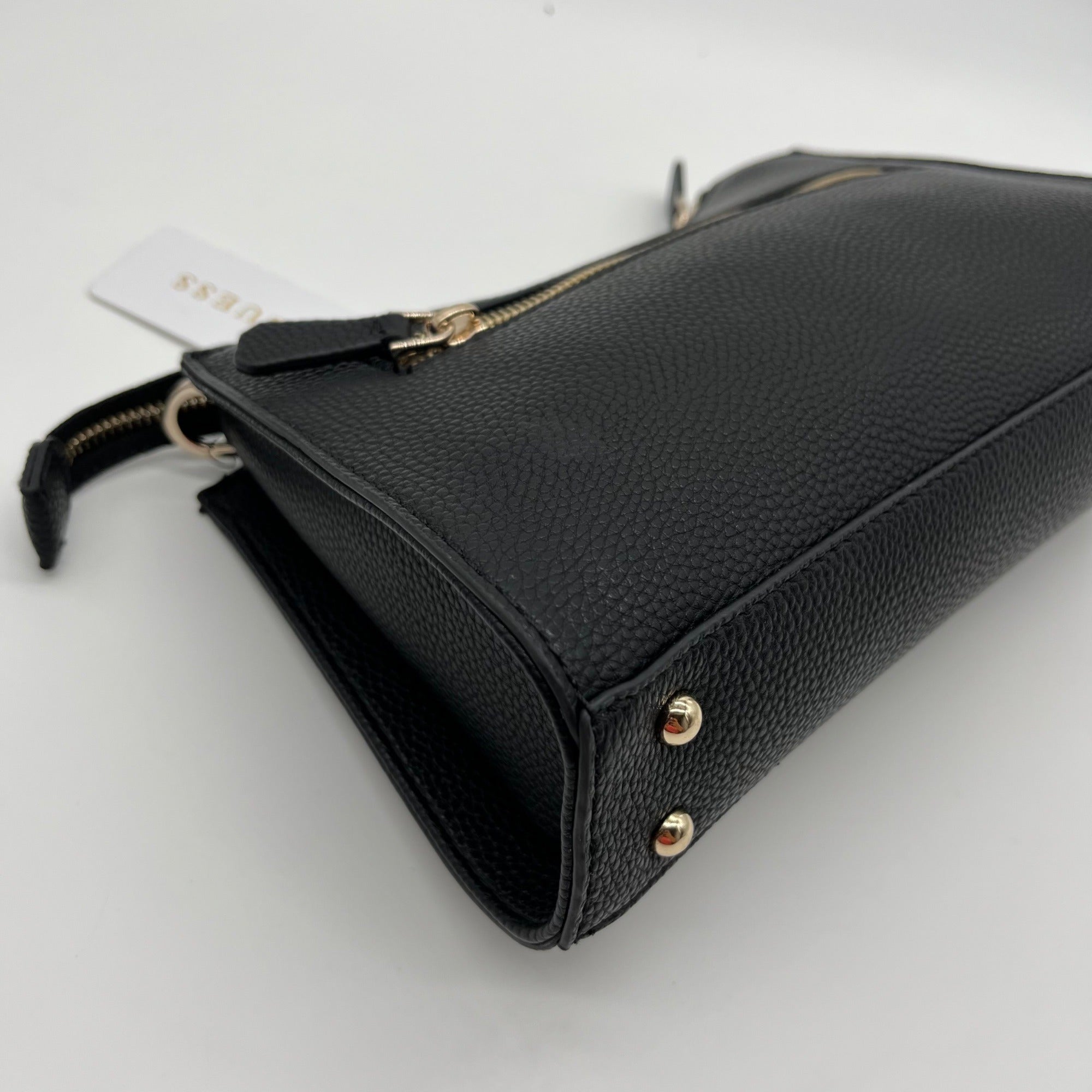 Guess Black Micaela Zip Shoulder Bag
