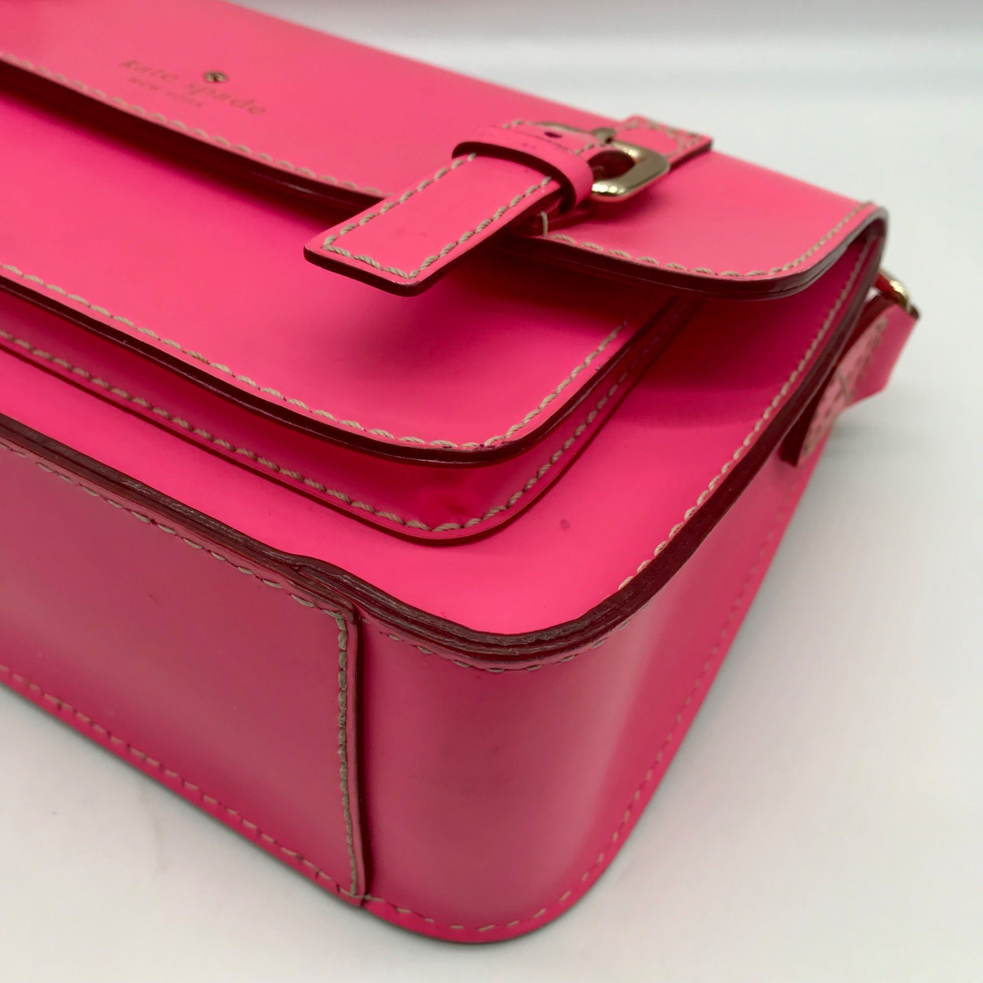 Kate Spade Hot Pink Leather Essex Scout Crossbody Bag