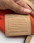 Coach Khaki Signature Stripe Devin Shoulder Bag-F26131
