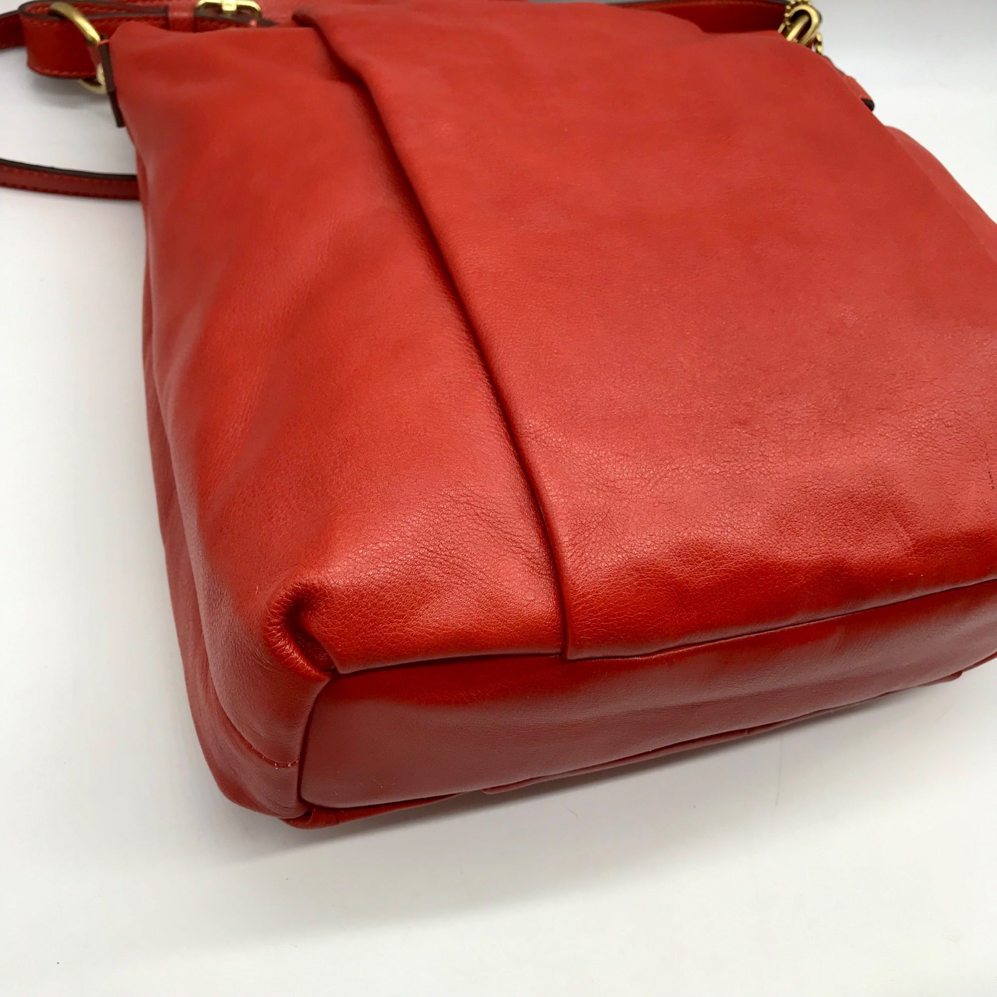 Coach Burnt Orange Leather Madison Hobo Bag 21224