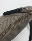 Jessica Simpson Quilted Grey & Black Colorblock Crossbody