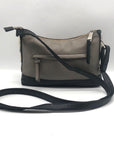 Jessica Simpson Quilted Grey & Black Colorblock Crossbody