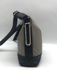 Jessica Simpson Quilted Grey & Black Colorblock Crossbody