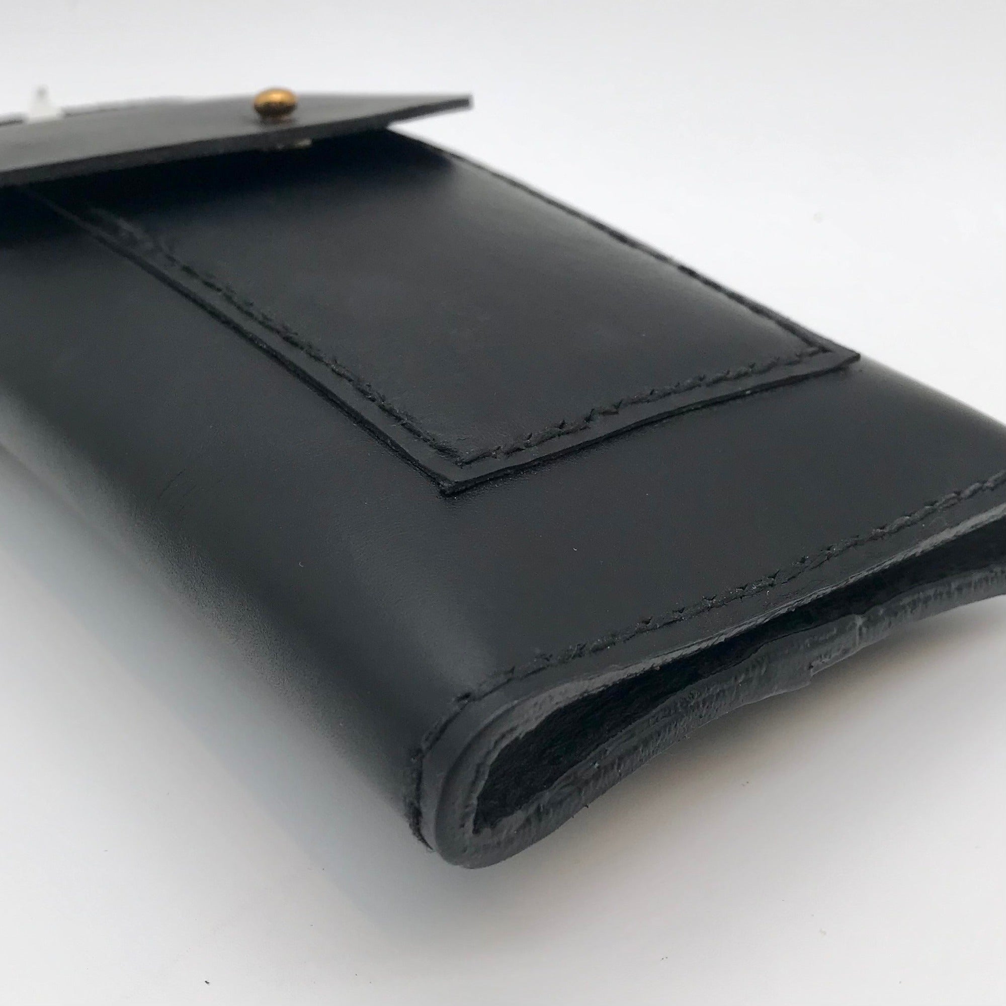 Noonday Collection Black Leather Briana Crossbody Phone Case