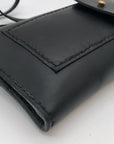 Noonday Collection Black Leather Briana Crossbody Phone Case