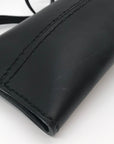 Noonday Collection Black Leather Briana Crossbody Phone Case
